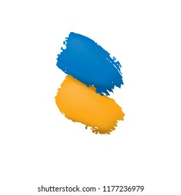 Ukraine flag, vector illustration on a white background