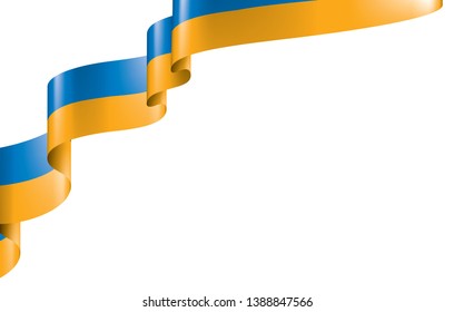 Ukraine flag, vector illustration on a white background