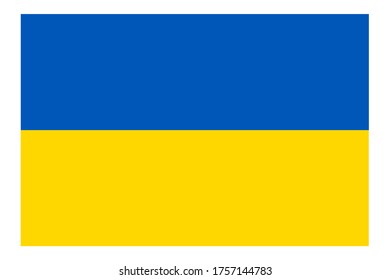 ukraine flag vector isolated 2:3