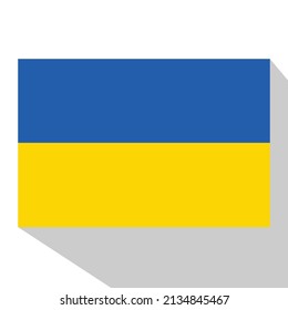Ukraine flag vector isolated in white background