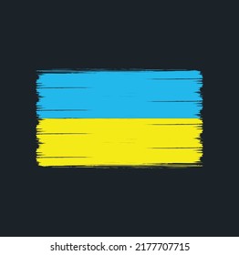 Ukraine Flagge Vektor. Nationalflagge