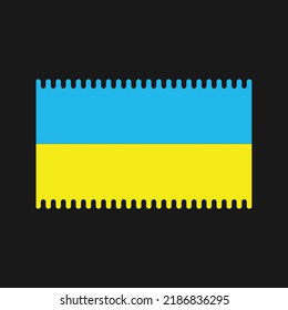 Ukraine Flag Vector. National Flag