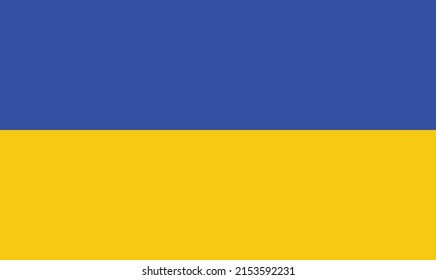Ukraine flag vector. Flag of Ukraine vector. Ukrainian flag icon and symbol. Blue and yellow background vector illustration.