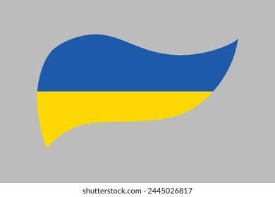 Ukraine flag, Flag of Ukraine, Flag Ukraine vector, Ukrainian flag symbol, The color of the original, Stock vector illustration
