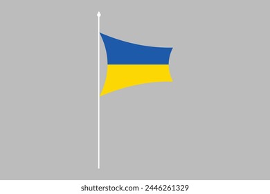 Ukraine flag, Flag of Ukraine, Flag Ukraine vector, Ukrainian flag symbol, The color of the original, Stock vector illustration
