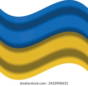 ukraine flag with wind icon