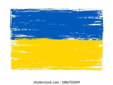 Ukraine Flag.Grunge Flag Of Ukraine.