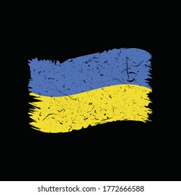 Ukraine Grunge Distress Flags World countries Flags