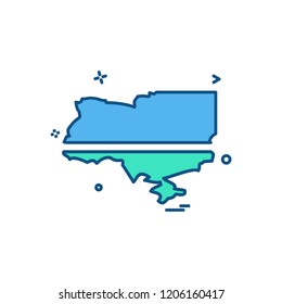 Ukraine icon design vector