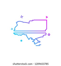 Ukraine icon design vector