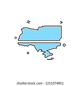 Ukraine icon design vector