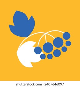 Ukraine-Symbol. Unterstützung der Illustration in der Ukraine. Vektorgrafik 