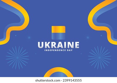Diseño de fondo del Día de la Independencia de Ucrania