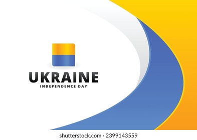 Ukraine Independence Day Background Design