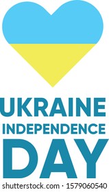 Ukraine independence day. Flag, patricotic, holiday. Vetor