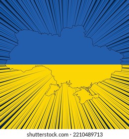 Ukraine Independence Day Map Design