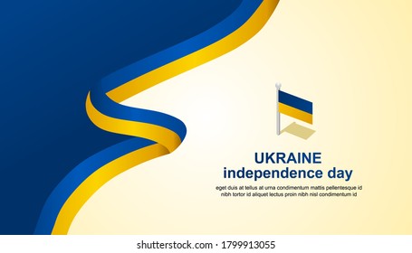 ukraine independence day poster, to welcome Ukraine's important day on August 24, additional size include layer by layer