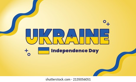 ukraine independence day text effect 100% editable - eps vector file, word and font can be changed