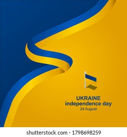 Ukraine Independence Day Vector Illustration Welcome Stock Vector ...