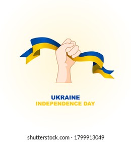 ukraine independence day vector, to welcome Ukraine's important day on August 24, additional size include layer by layer