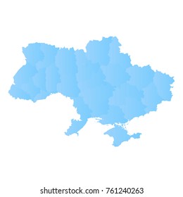ukraine map - blue pastel graphic background . Vector illustration eps 10