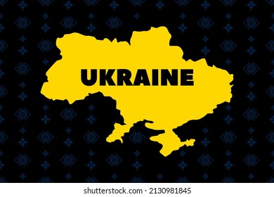 Ukraine map with flag.Ukraine flag praying concept vector illustration. Pray For Ukraine peace. Save people from russia.