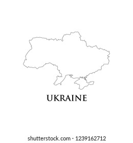 Ukraine map icon vector illustration.