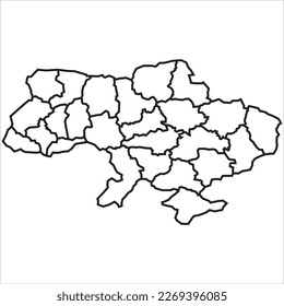 Ukraine map icon vector illustration symbol