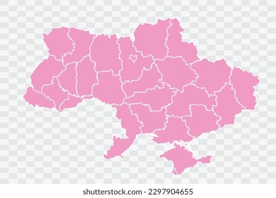 Ukraine Map pink Color Background quality files png