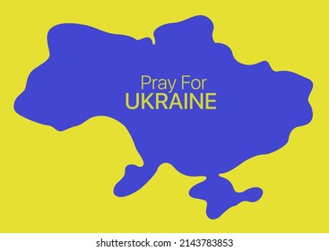Mapa de Ucrania. Rezar por Ucrania