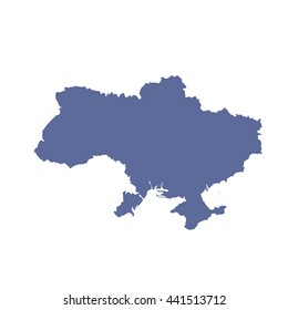 Ukraine map vector. 