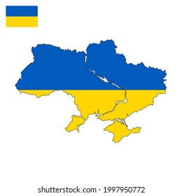 Ukraine map vector art and graphics