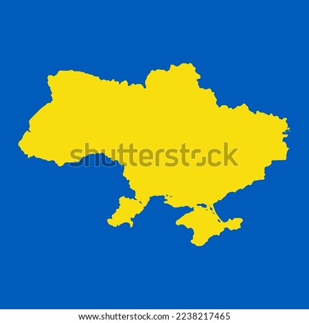 Ukraine. Map of Ukraine. Vector map of European countries. Peace in Ukraine, olive branch, symbol of peace.