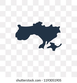 Ukraine map vector icon isolated on transparent background, Ukraine map transparency concept can be used web and mobile