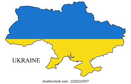 Ukraine map vector illustration. Global economy. Famous country. Eastern Europe. Europe.