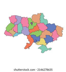 Ukraine map vector illustration. Ukraine region