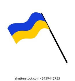 ukraine national flag designed for Europe football championship in 2024.