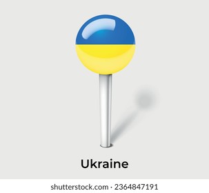 Nationalflagge-Kennzeichen der Ukraine - Symbol