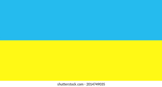 Ukraine National Flag Vector Format.