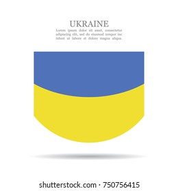 Ukraine national flag vector icon