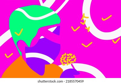 Ukraine patriotic design vector set.