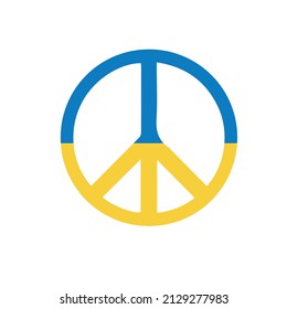 Símbolos de paz de Ucrania. Quédate con ucrania