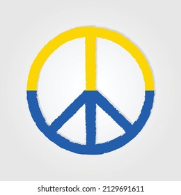 Ukraine peace symbols. Stay with ukraine