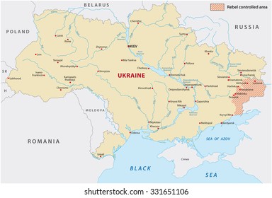 ukraine rebel controlled area map