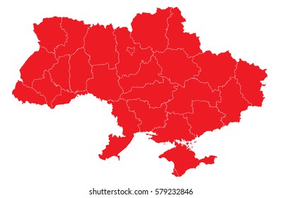 ukraine red map