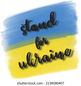 Ukraine Republik, Vektorsymbol. Bild von Frieden und Krieg Offizielle Staatsangehörigkeit ukrainisches Volk oder Flaggenzeichen. Gelb und blau für die Flagge der Ukraine.