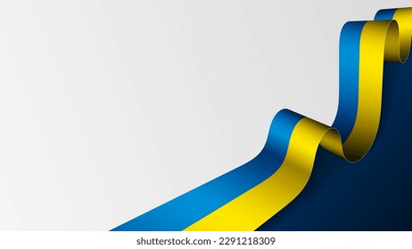 Ukraine ribbon flag background. Element of impact for the use you want to make of it.