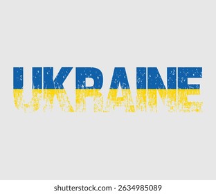 Ukraine, Say no to the war, Russian and Ukrainian conflict, heart, square and round shape, Ukrainian flag symbol, Blue and yellow illustration