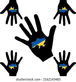 Ucrania. Símbolos de Ucrania. Ilustración del vector