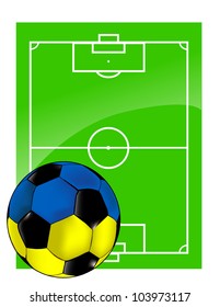 Ukraine vector ball